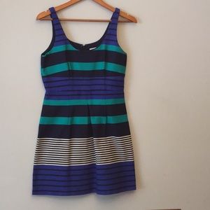 Loft multi-color stripe dress